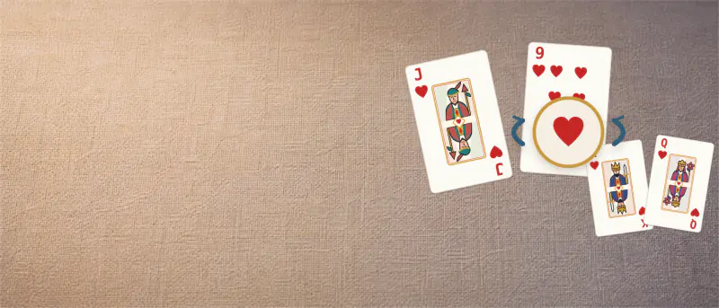Belote board and pieces