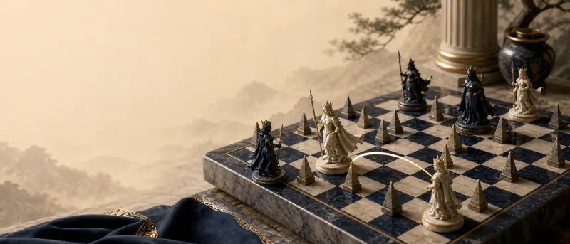Amazons board and pieces