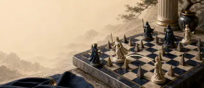 Amazons board and pieces