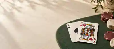 Blackjack board and pieces