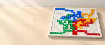Blokus board and pieces