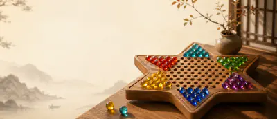Chinese Checkers board and pieces