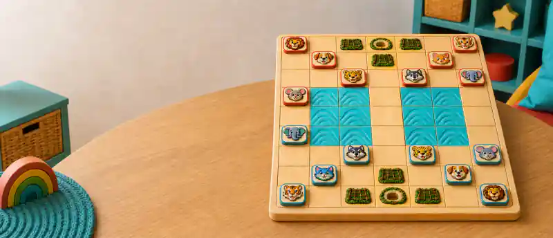 Dou Shou Qi board and pieces