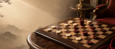 Draughts & Checkers board and pieces