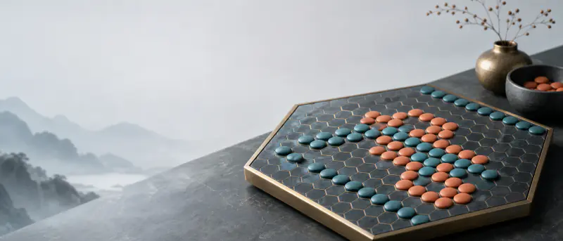 Hex board and pieces