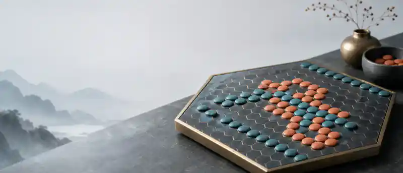 Hex board and pieces