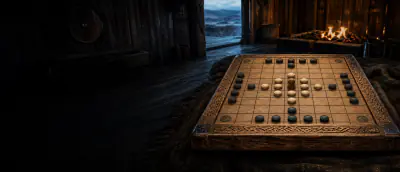 Copenhagen Hnefatafl board and pieces