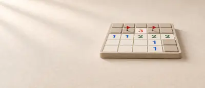 Minesweeper board and pieces