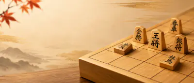 Shogi board and pieces