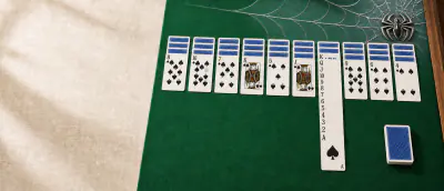 Spider Solitaire board and pieces