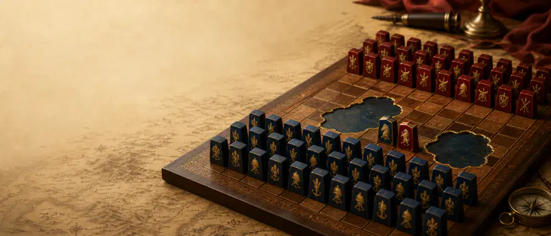 Stratego board and pieces