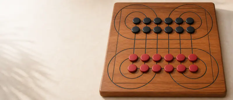 Surakarta board and pieces