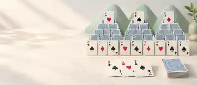 TriPeaks Solitaire board and pieces